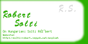 robert solti business card